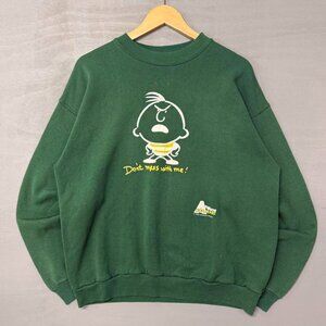 Vintage Attitude Dude Green 90s Sweatshirt XL‎